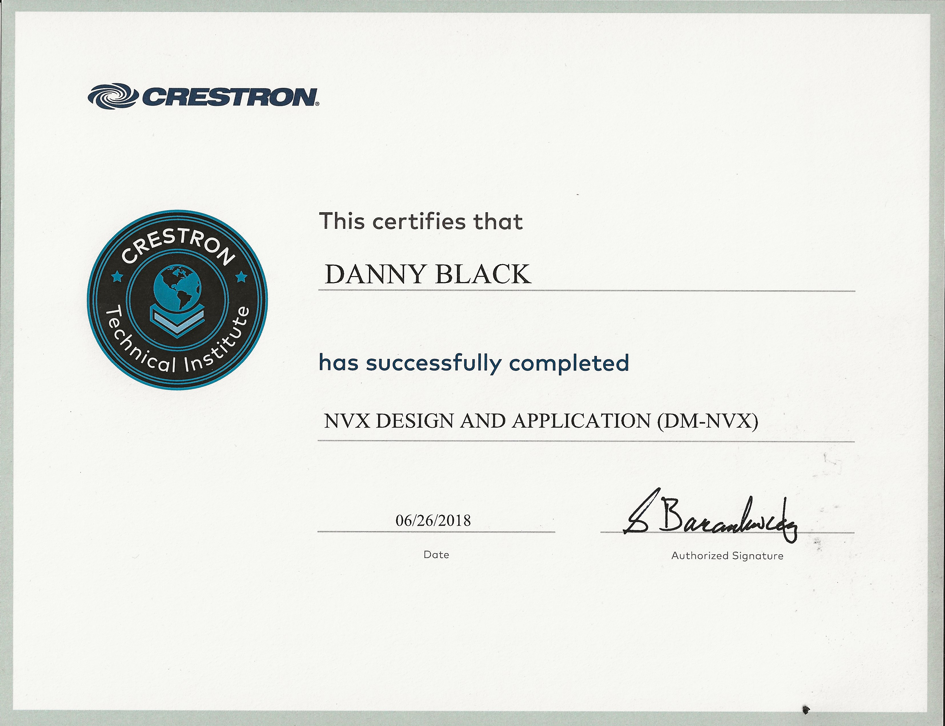 NVX Design and Application Certification